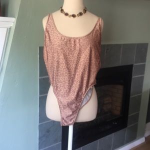 American Apparel SWIM Leopard Bathing Suit